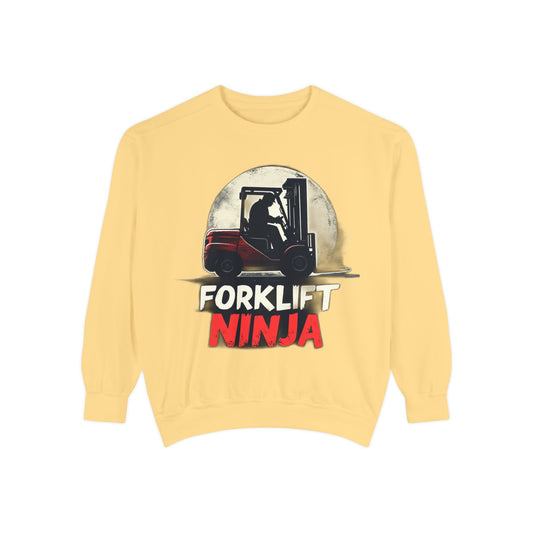 Forklift Ninja Sweatshirt - Butter