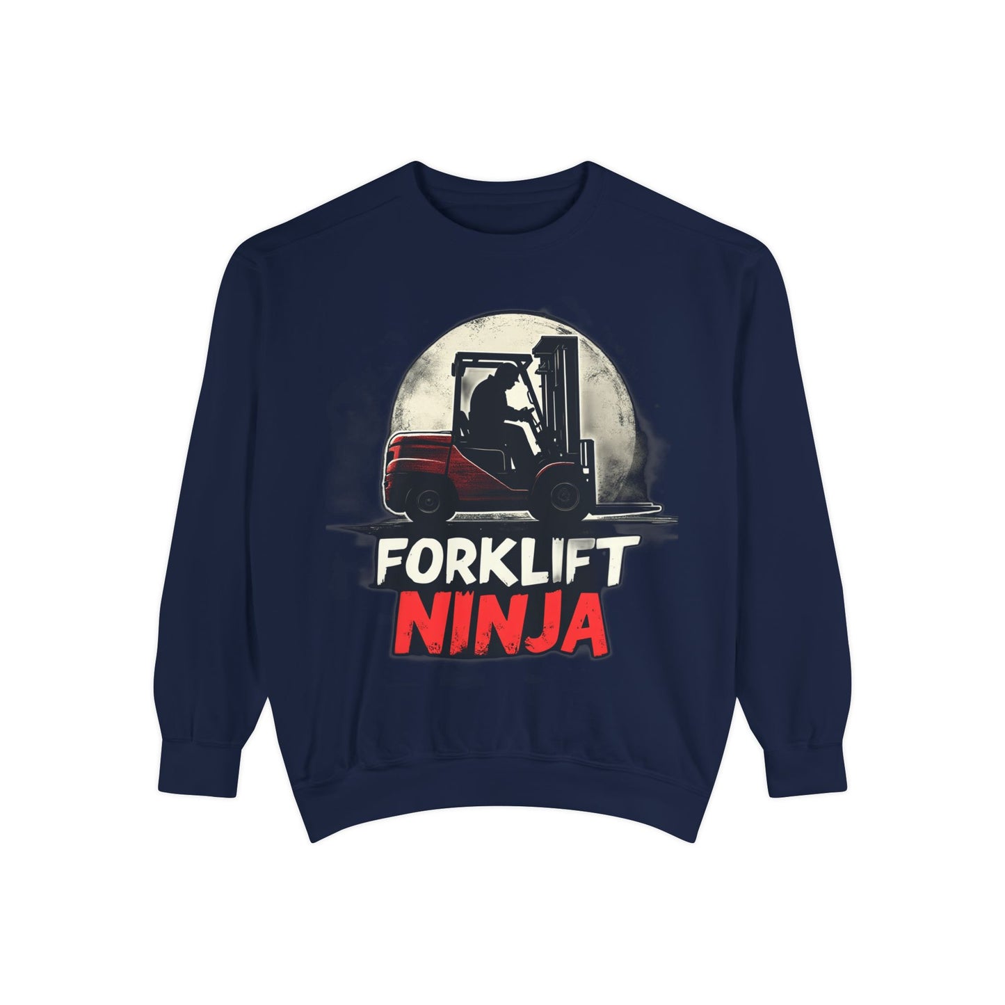 Forklift Ninja Sweatshirt - True Navy